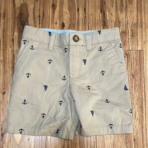 Carters Tan Shorts with Nautical Print